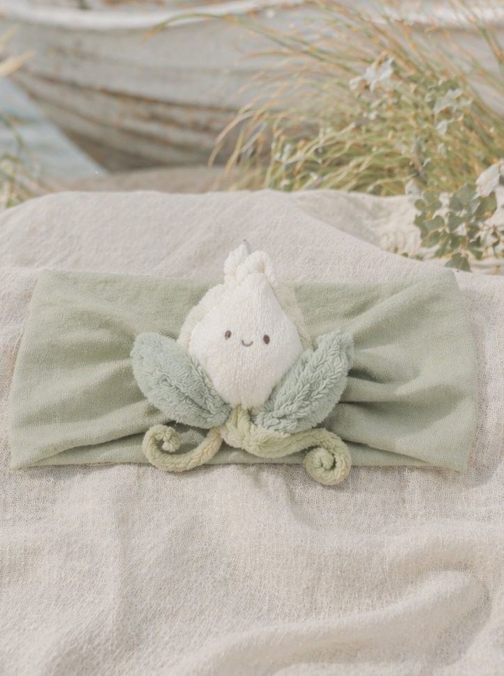 OEM Nature Inspired Baby Headband with Plush Floral Doll for Newborn Accessories
