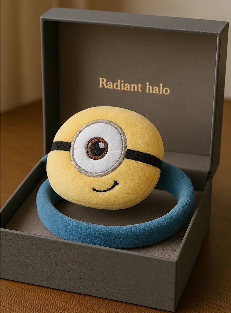 One-Eyed Smiley Plush Minion Baby Headband for Toddlers