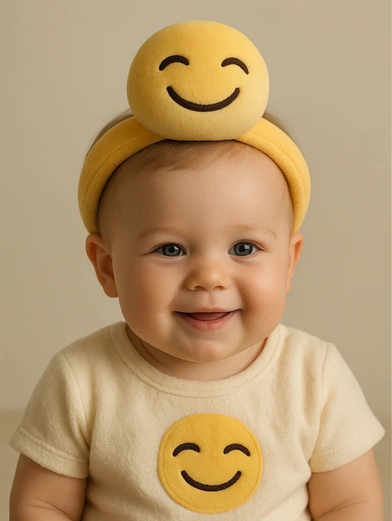 Bandeau bébé expression emoji