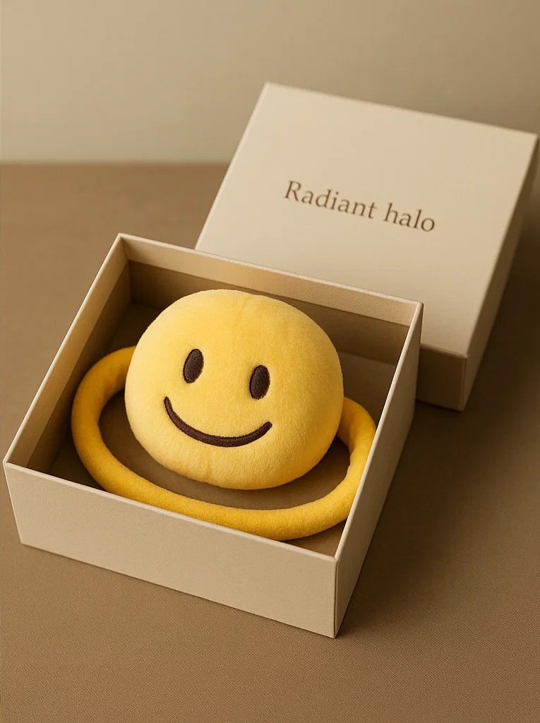 Baby Headband Emoji Design Soft Cotton Accessory