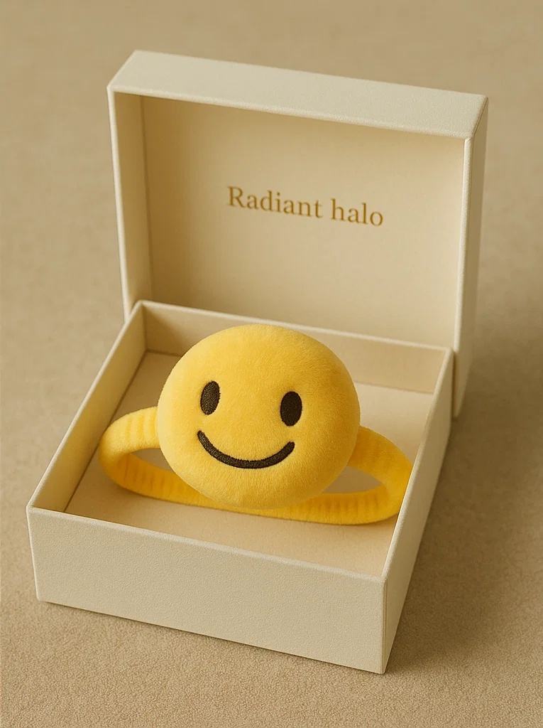 Dětská čelenka série emoji měkká bavlna