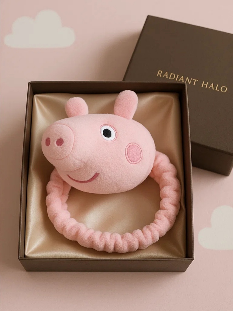 Peppa Pig Baby Headband Pink Cartoon Design