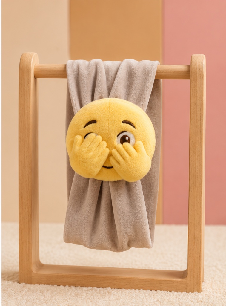 Hulgimüügi pehme emoji beebipeapael halli veniva ribaga lastepoodidele