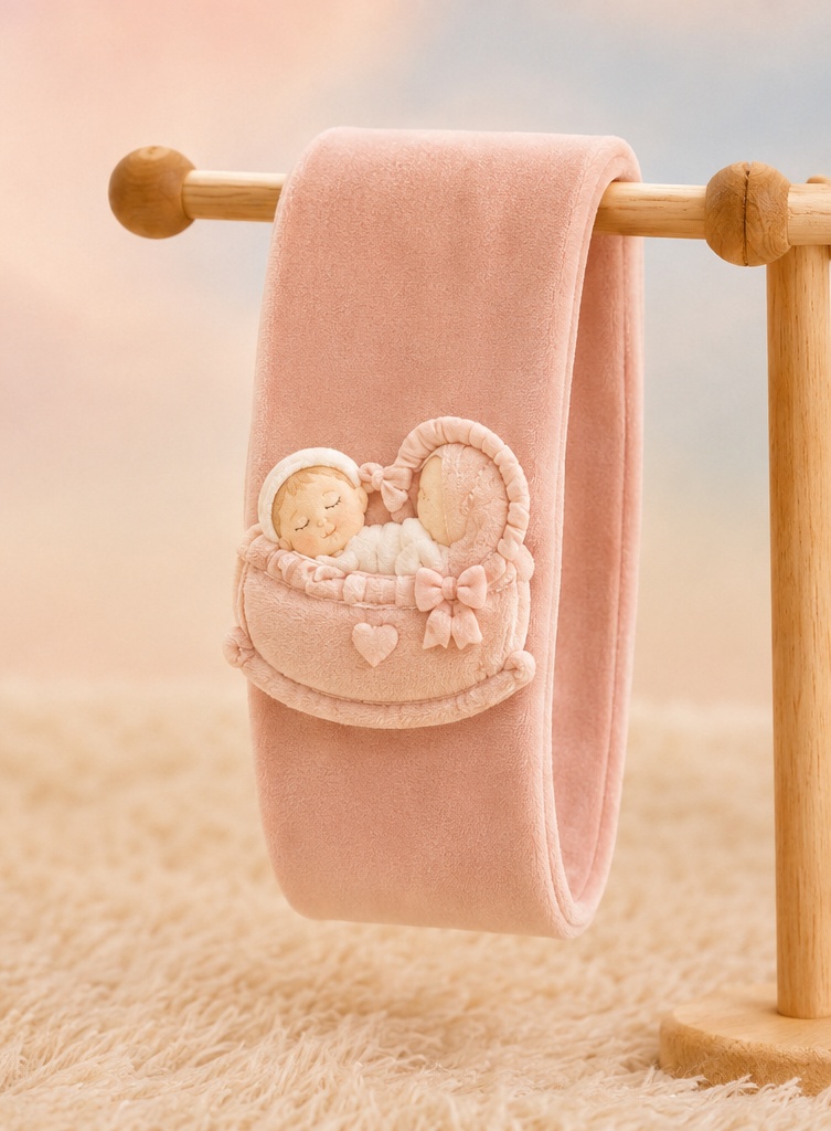 B2B Baby-Plüsch-Haarband mit Wiegenpuppe für Boutique-Geschenke