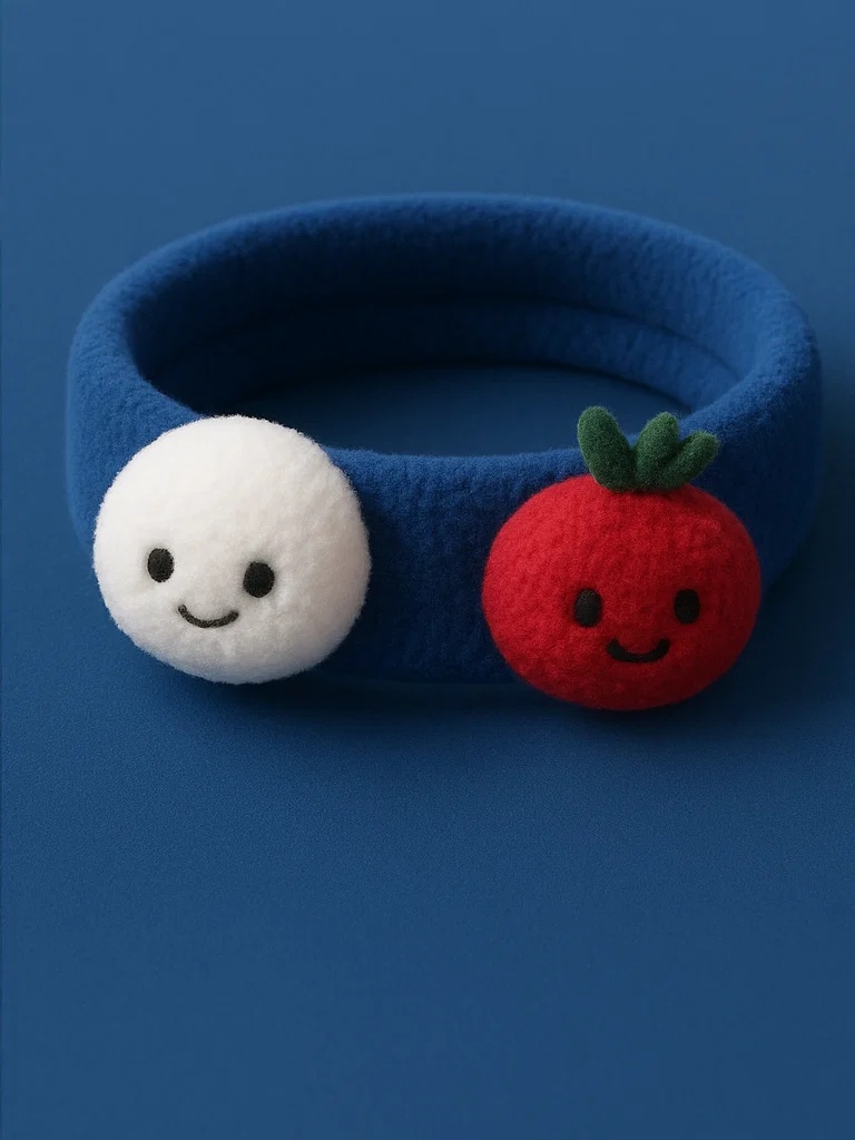 Baby Headband with Mixed Fruits and Smiley Cloud