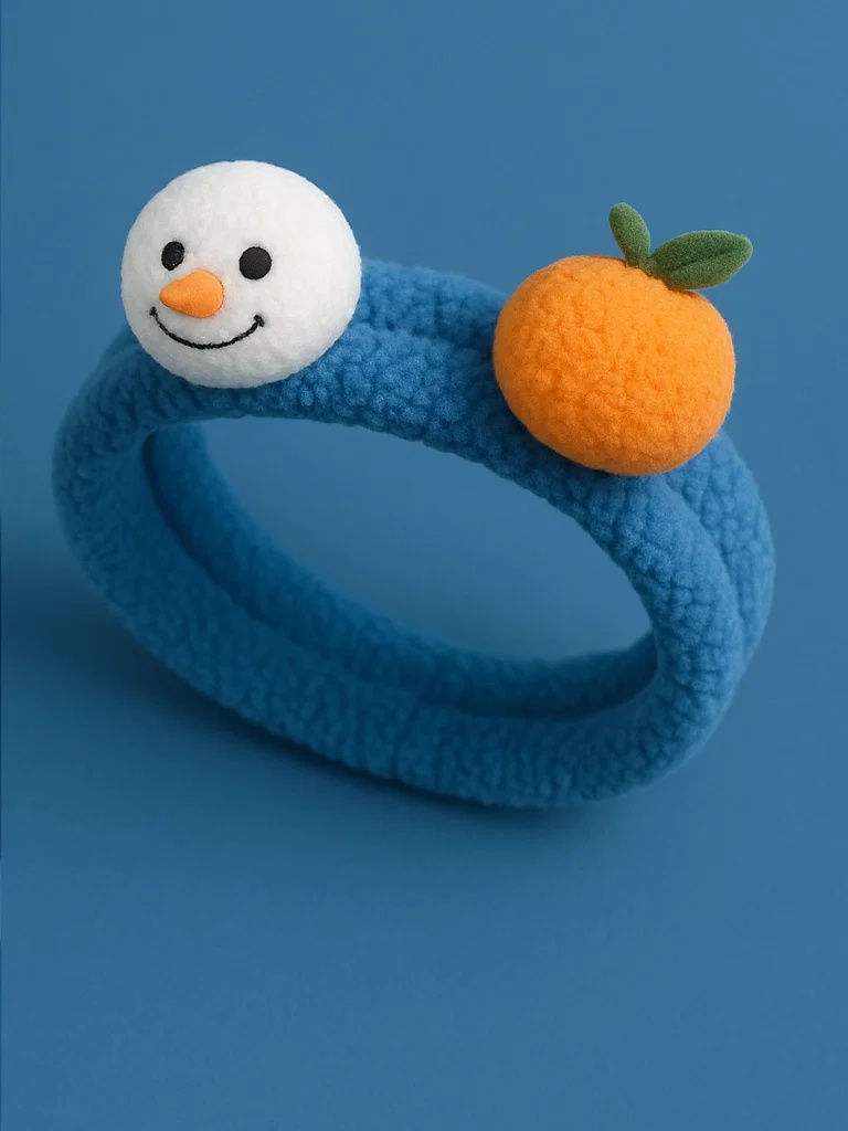 Baby Headband with Lollipop and Orange