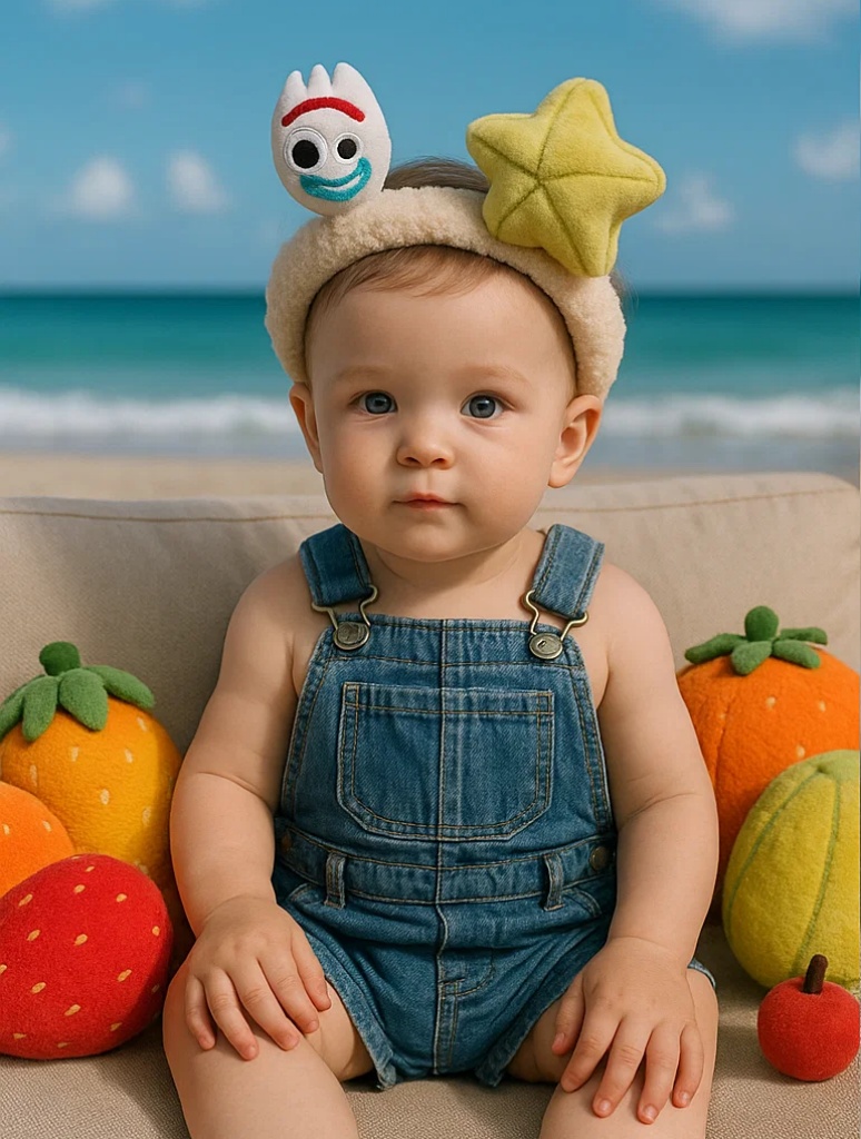 Fork & Starfruit Baby Plush Headband