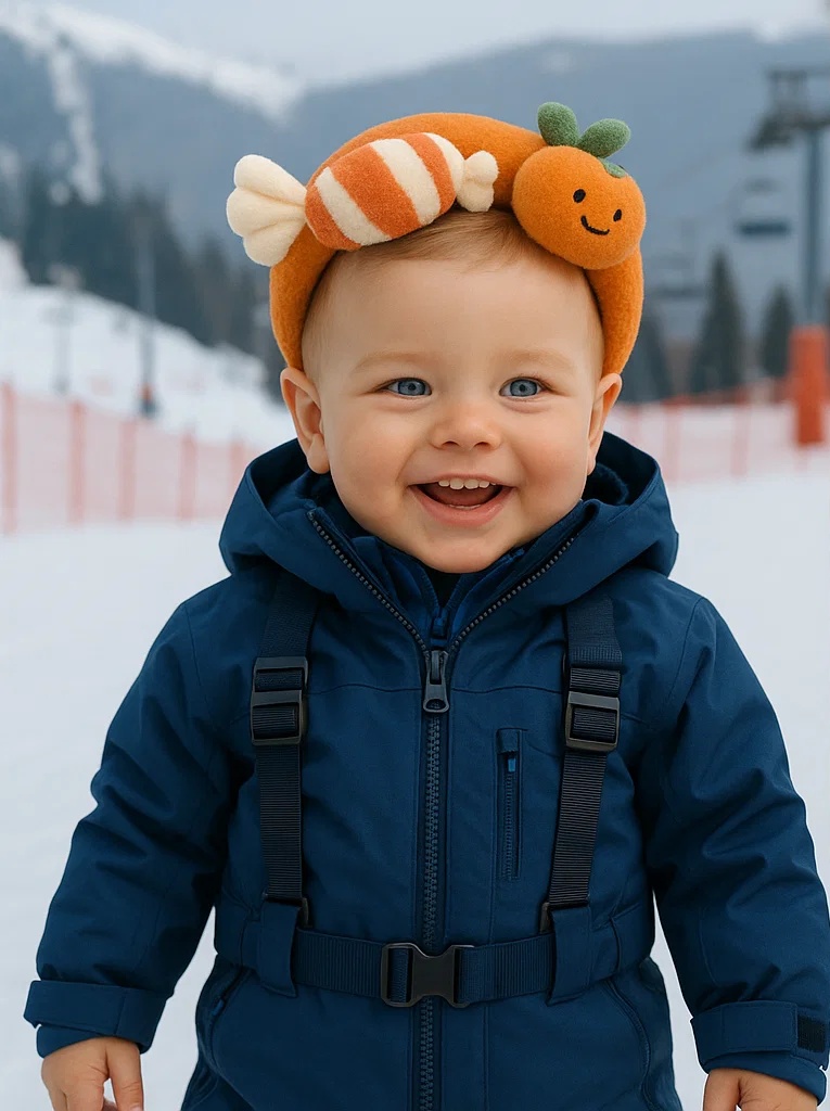 Baby Headband with Candy and Orange