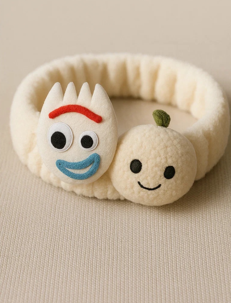 Fork & Brown Nut Baby Headband – Warm Plush Comfort