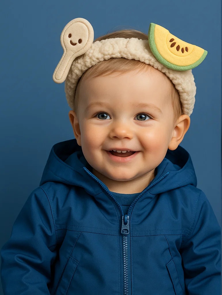 Spoon and Cantaloupe Headband for Kids