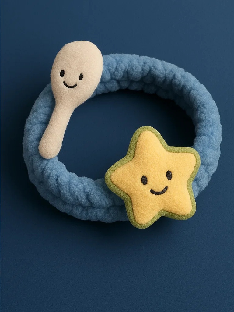 Diadema de bebé con estrella adorable – suave y cómoda