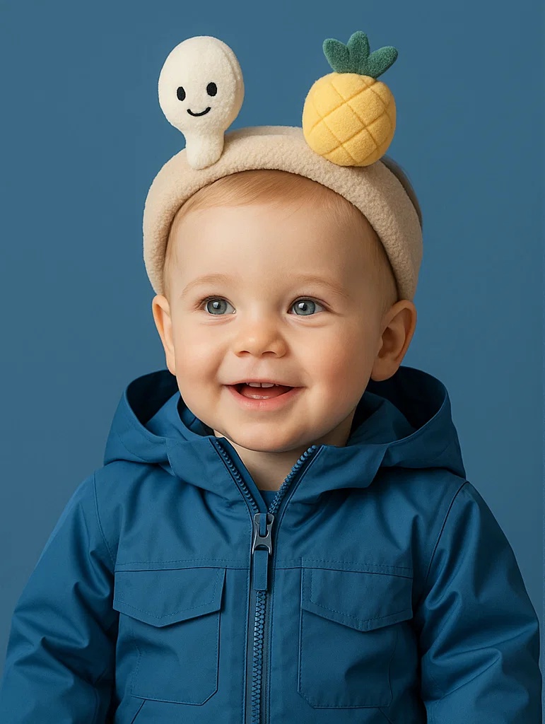 Spoon and Pineapple Headband for Babies