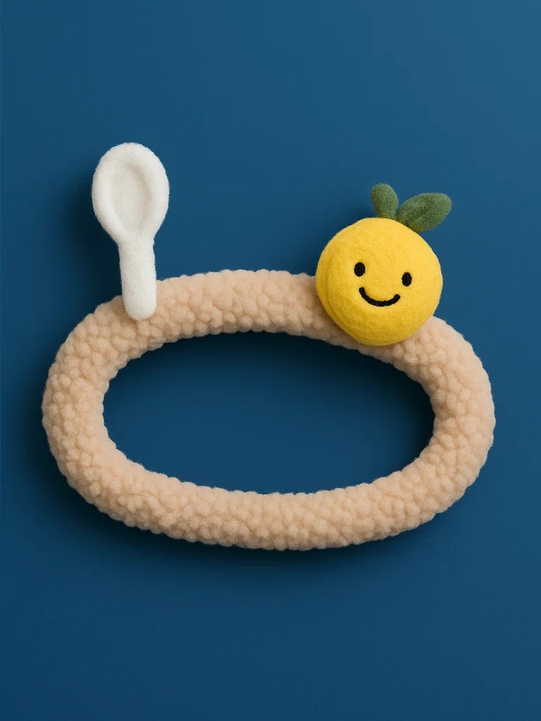 Spoon and Lemon Headband for Babies