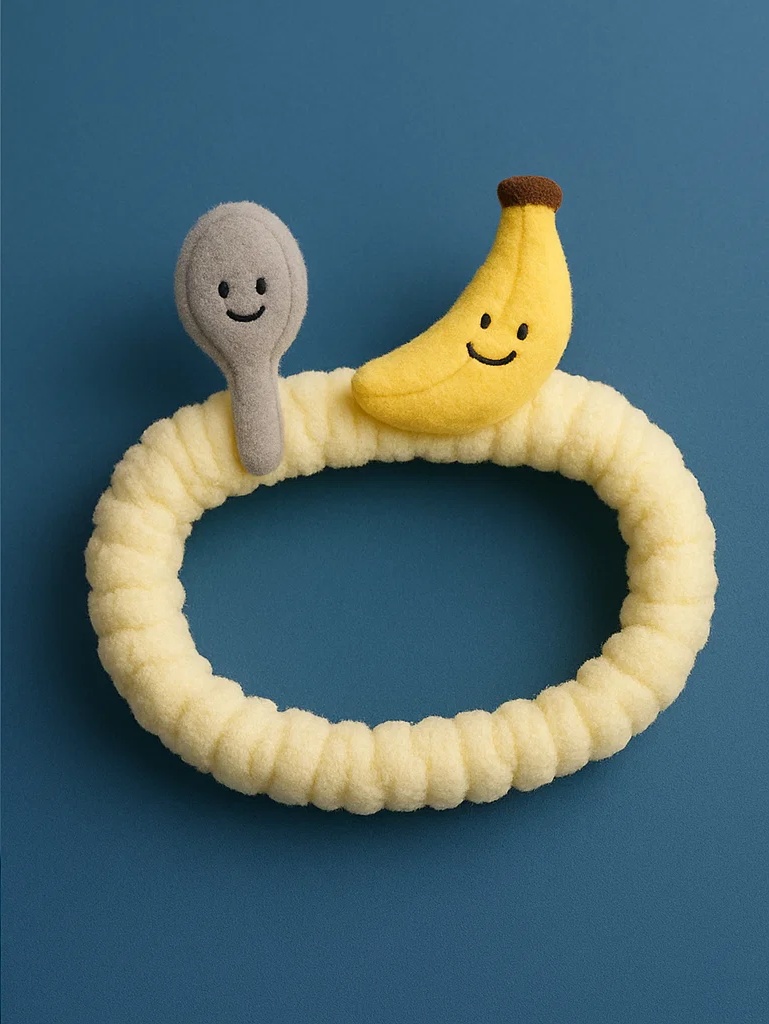 Spoon and Banana Headband for Babies
