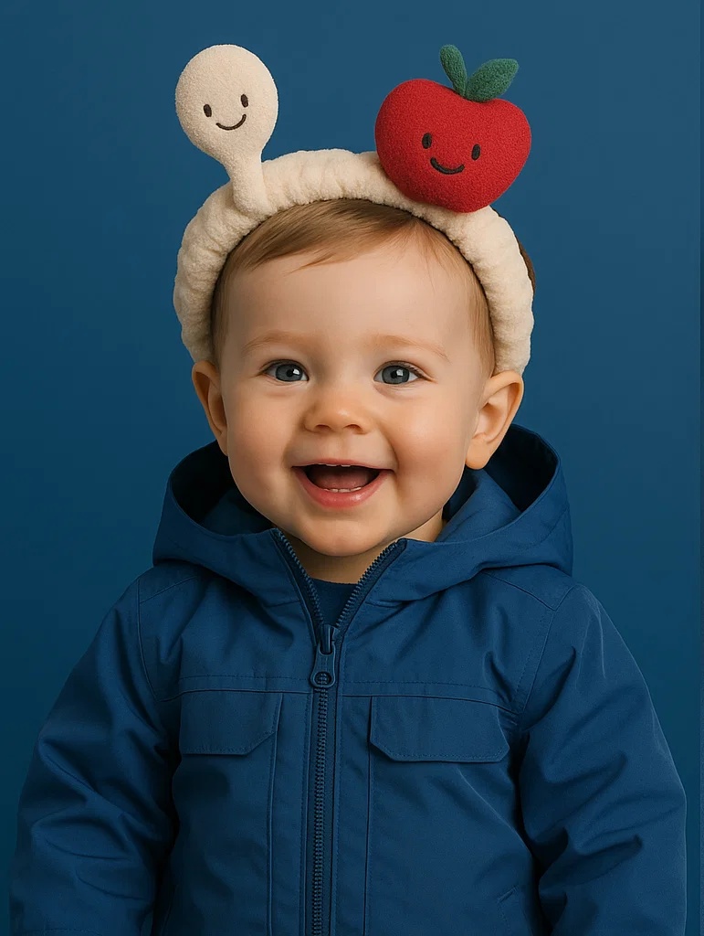 Spoon and Apple Headband for Babies