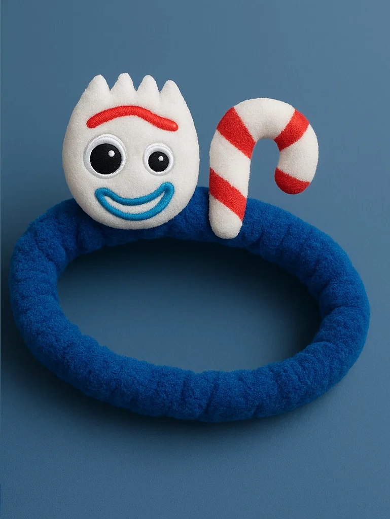 Cute Forky Headband with Candy Cane