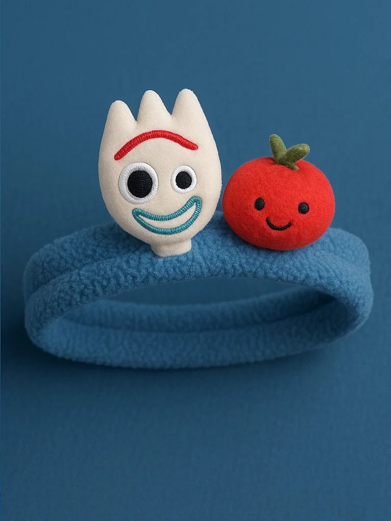 Forky Headband with Tomato