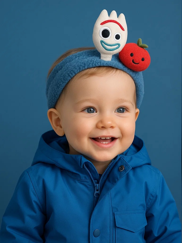Forky Headband with Tomato