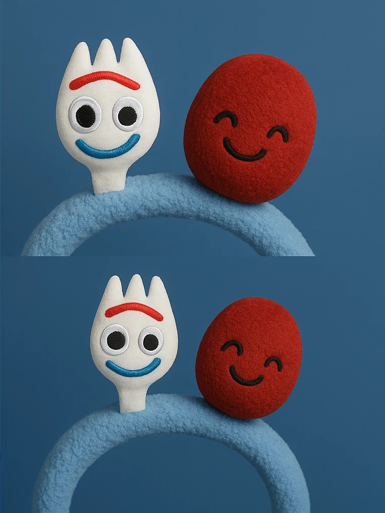 Fun and Charming Forky Headband with a Vibrant Red Balloon