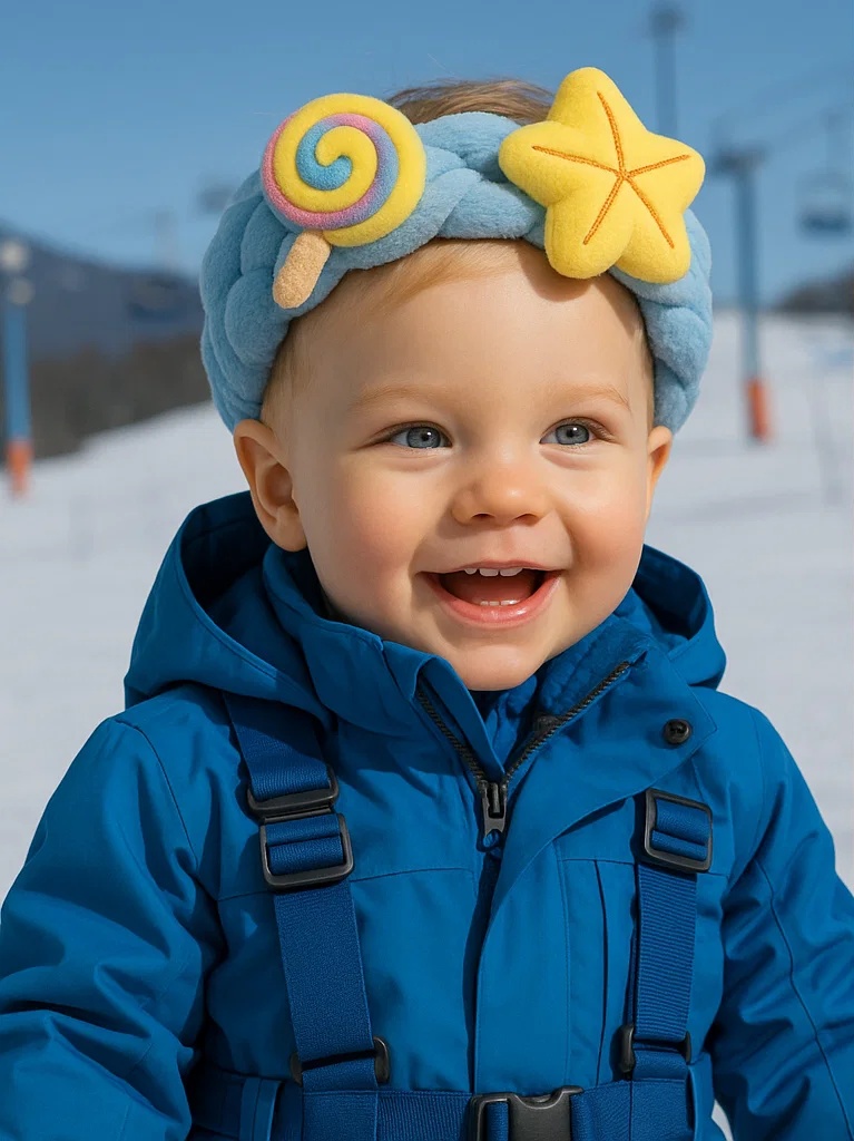 Forky Headband with Lollipop and Starfish for Babies