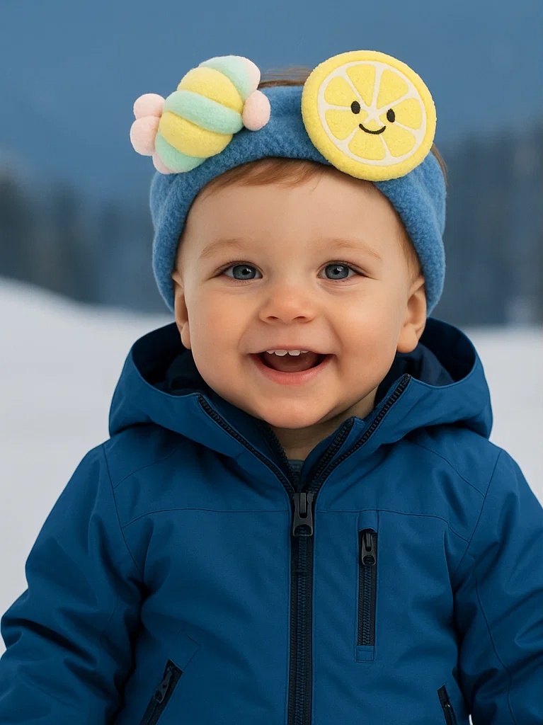 Snail and Lemon Headband for Babies
