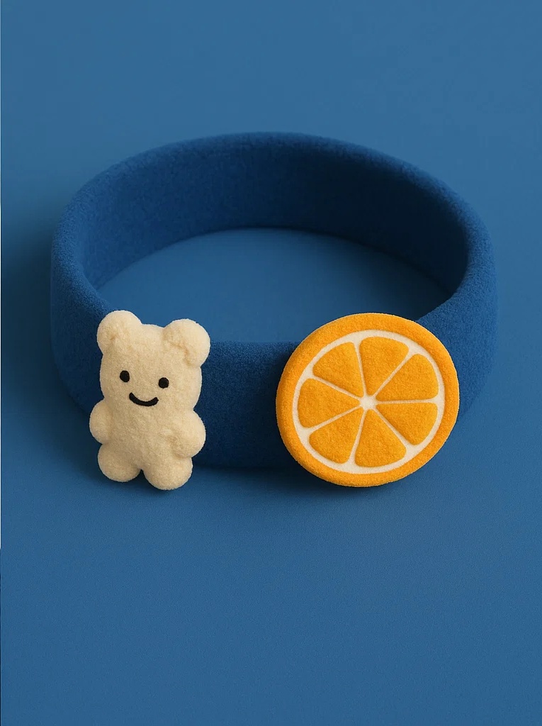 Lollipop and Orange Fruit Baby Headband