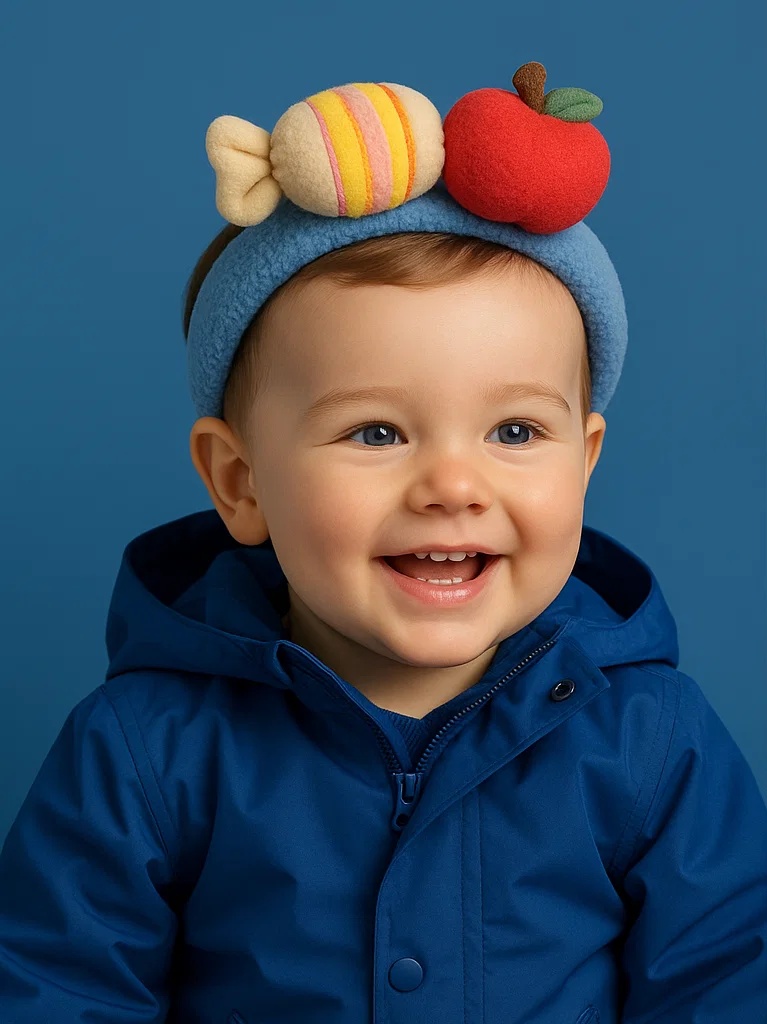 Apple and Gummy Candy Baby Headband