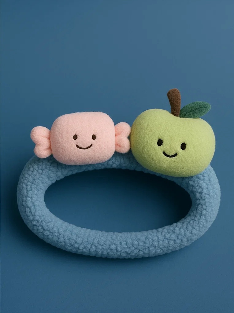 Candy and Apple Baby Headband
