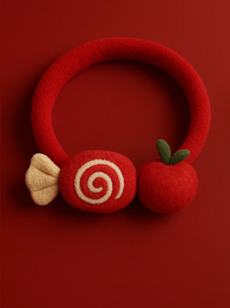 Lollipop and Apple Baby Headband