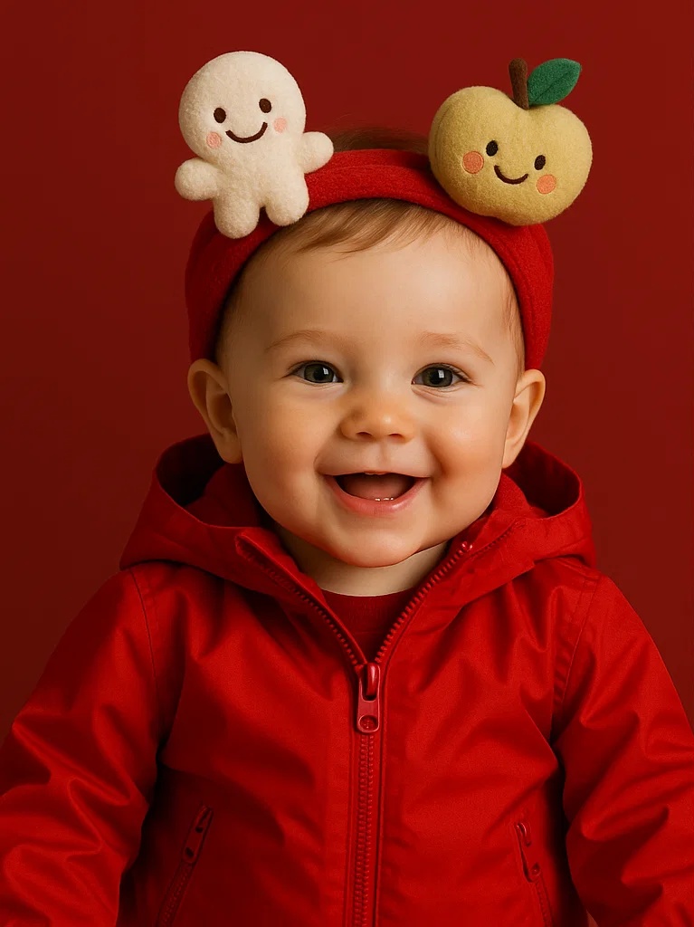 Candy and Pear Baby Headband