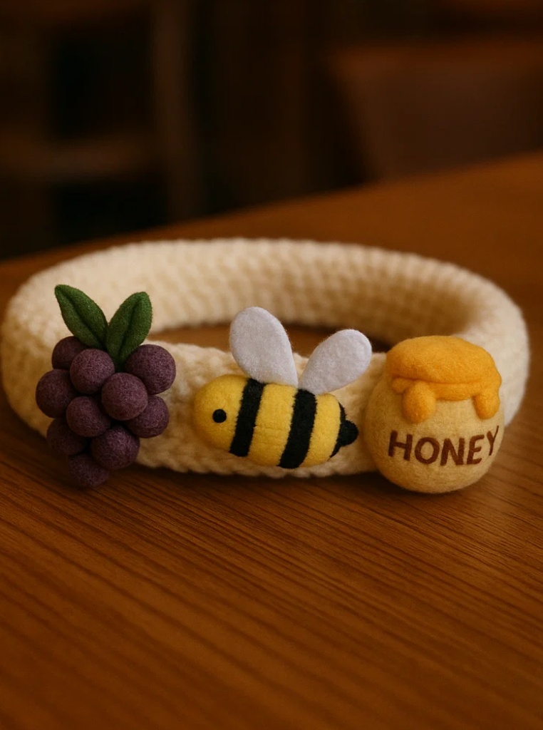 Smiling Bee & Mulberries Baby Headband with Honey Jar – Boutique Baby Gift Essential