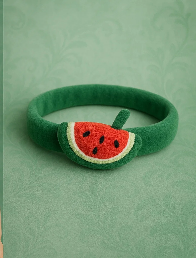 Watermelon-Themed Baby Headband for Girls