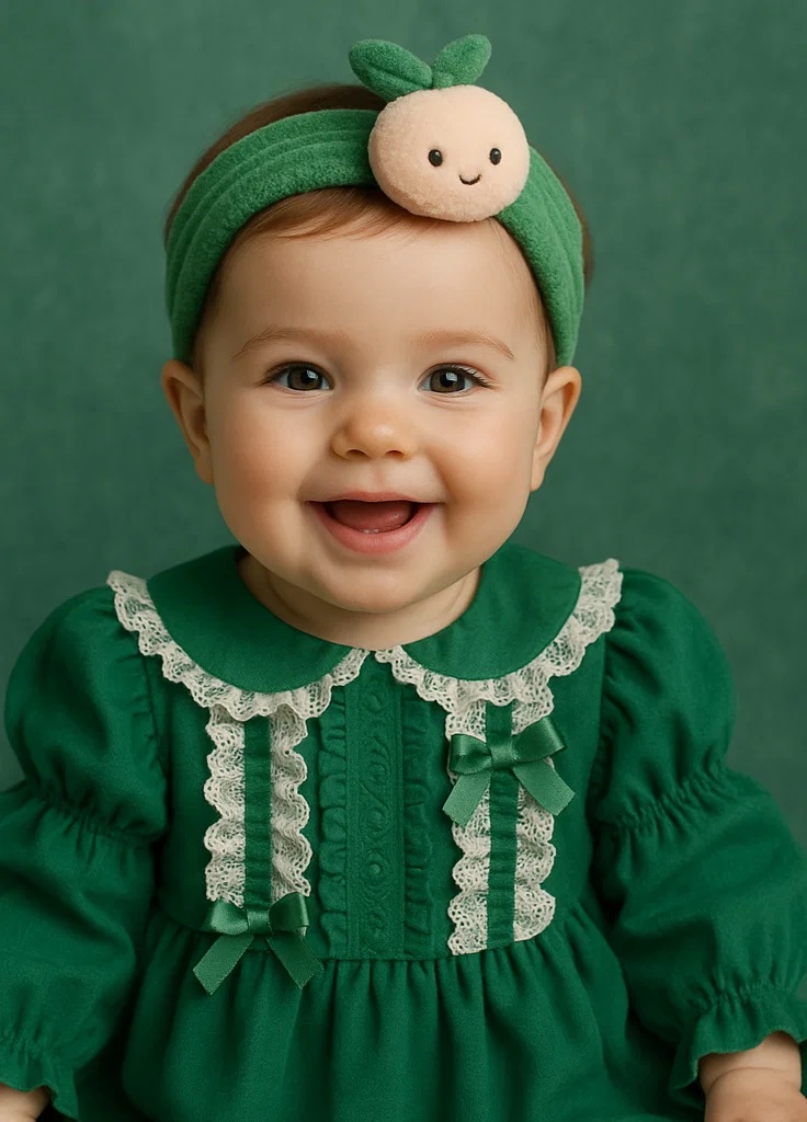 Mignonne bandeau de bébé à thème de pêche
