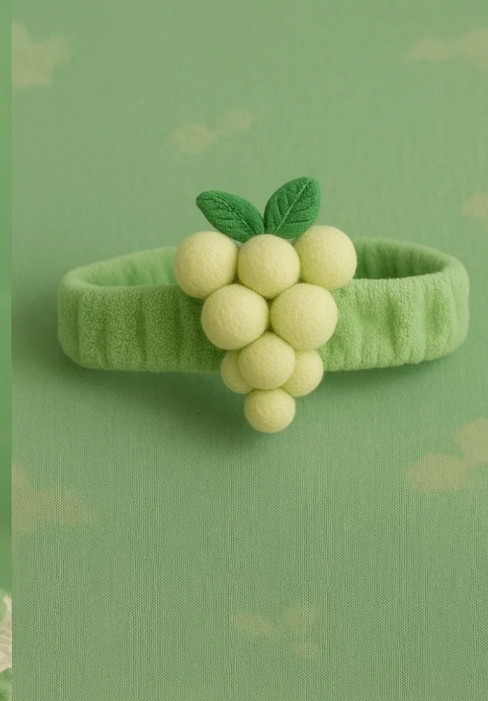 Grape-Themed Baby Headband