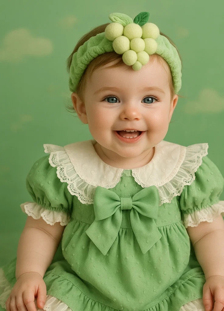 Grape-Themed Baby Headband