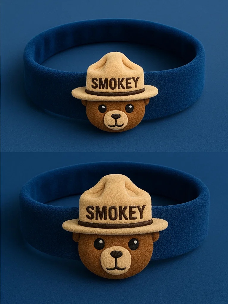 Smokey Bear Baby Headband – Featuring Smokey Bear for Toddlers