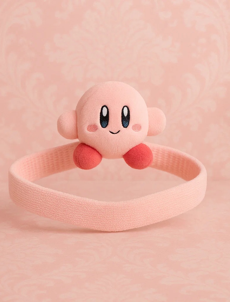 Star Kirby Baby Haarband mit rosa Kleid