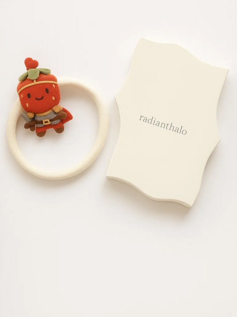 Apple Baby Headband with Doll