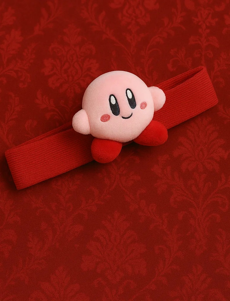 Cute Star Kirby Baby Headband with Red Dress