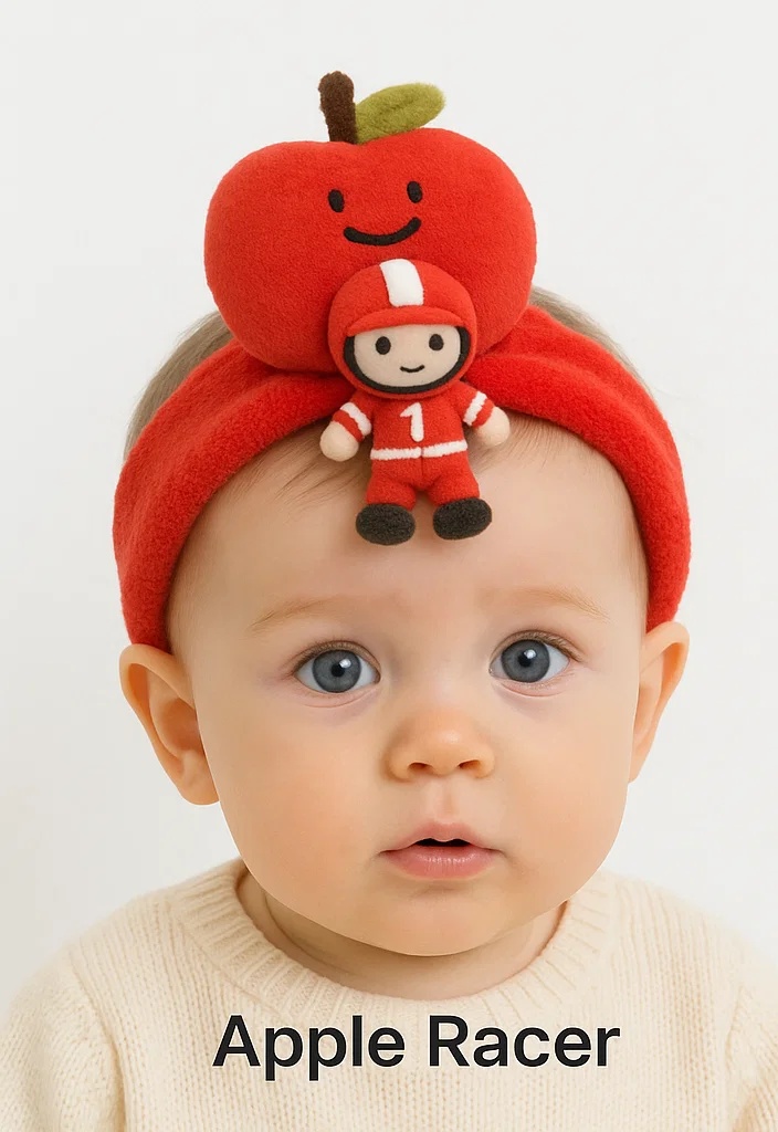 Apple Racer Baby Headband