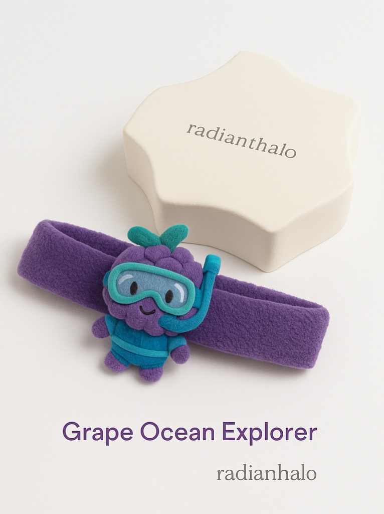 Cute Cartoon Fruit Baby Headbands with Removable Plush Decorations for Photoshoots