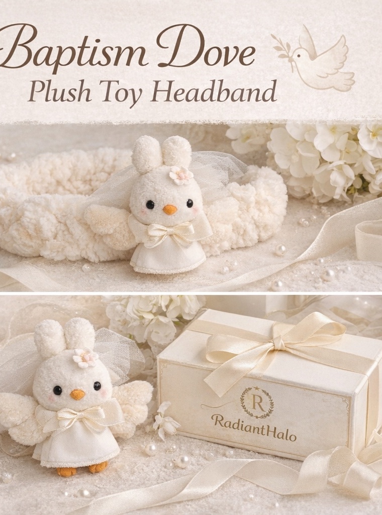 Soft Baby Headband with Bunny Decoration for Newborn Photos