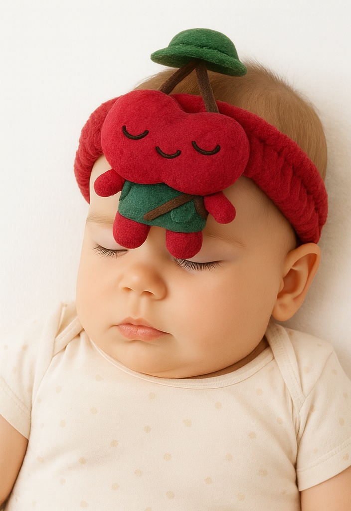 Colorful Plush Baby Headbands with Removable Fun Characters for Baby Photography