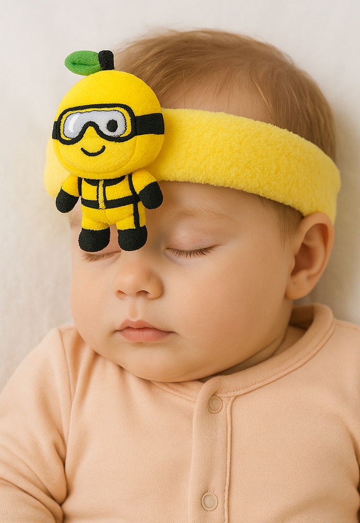 Soft and Comfortable Baby Headbands with Cartoon Fruit Toys for Newborn Photos