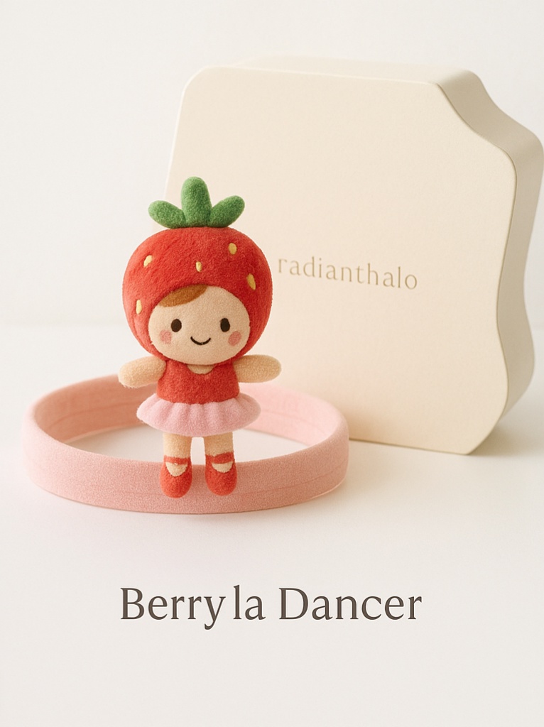 Unique Baby Headbands with Removable Plush Animal and Fruit Embellishments