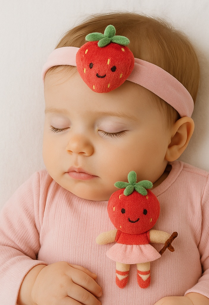 Fashionable Baby Headbands with Cute Plush Characters for Stylish Baby Photos