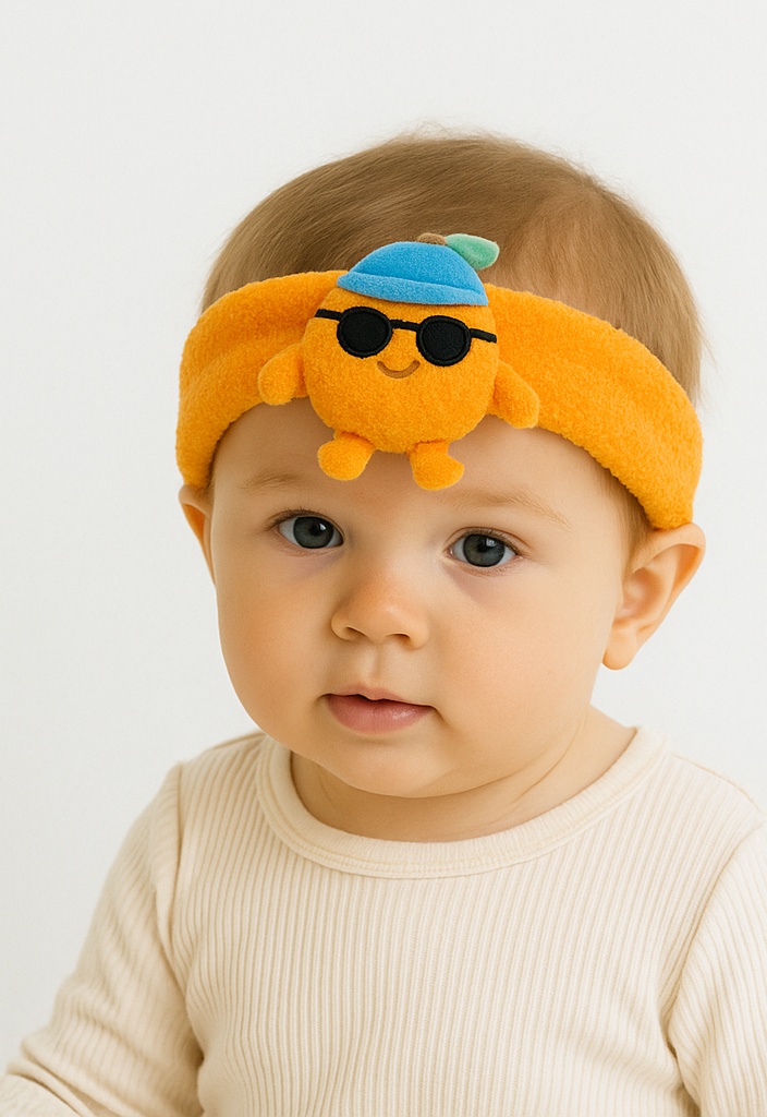Charming Plush Baby Headbands for Photographers with Adorable Removable Characters