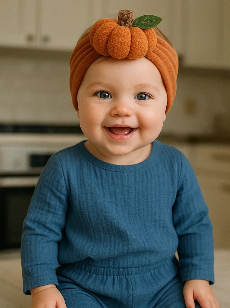 Pumpkin Baby Headband for Fall Fashion