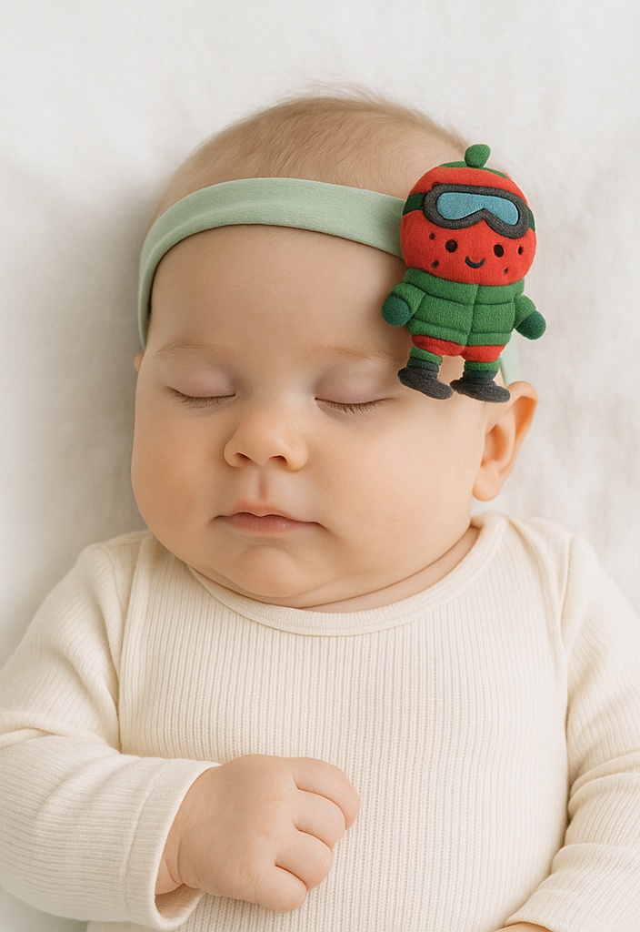 Cintas suaves para bebé con juguetes removibles para fotos