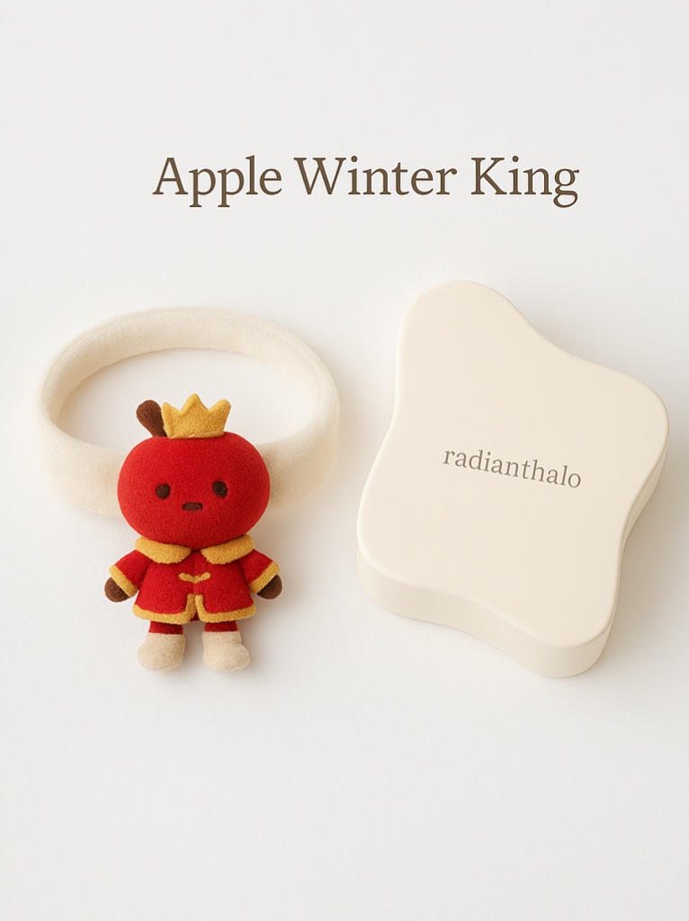 Apple Cartoon Baby Headband – Soft Plush Removable Fruit Photo Prop